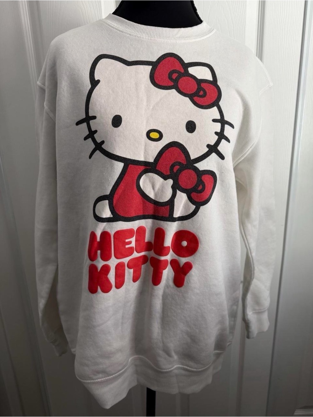 hello kitty by sanrio crewneck sweatshirt